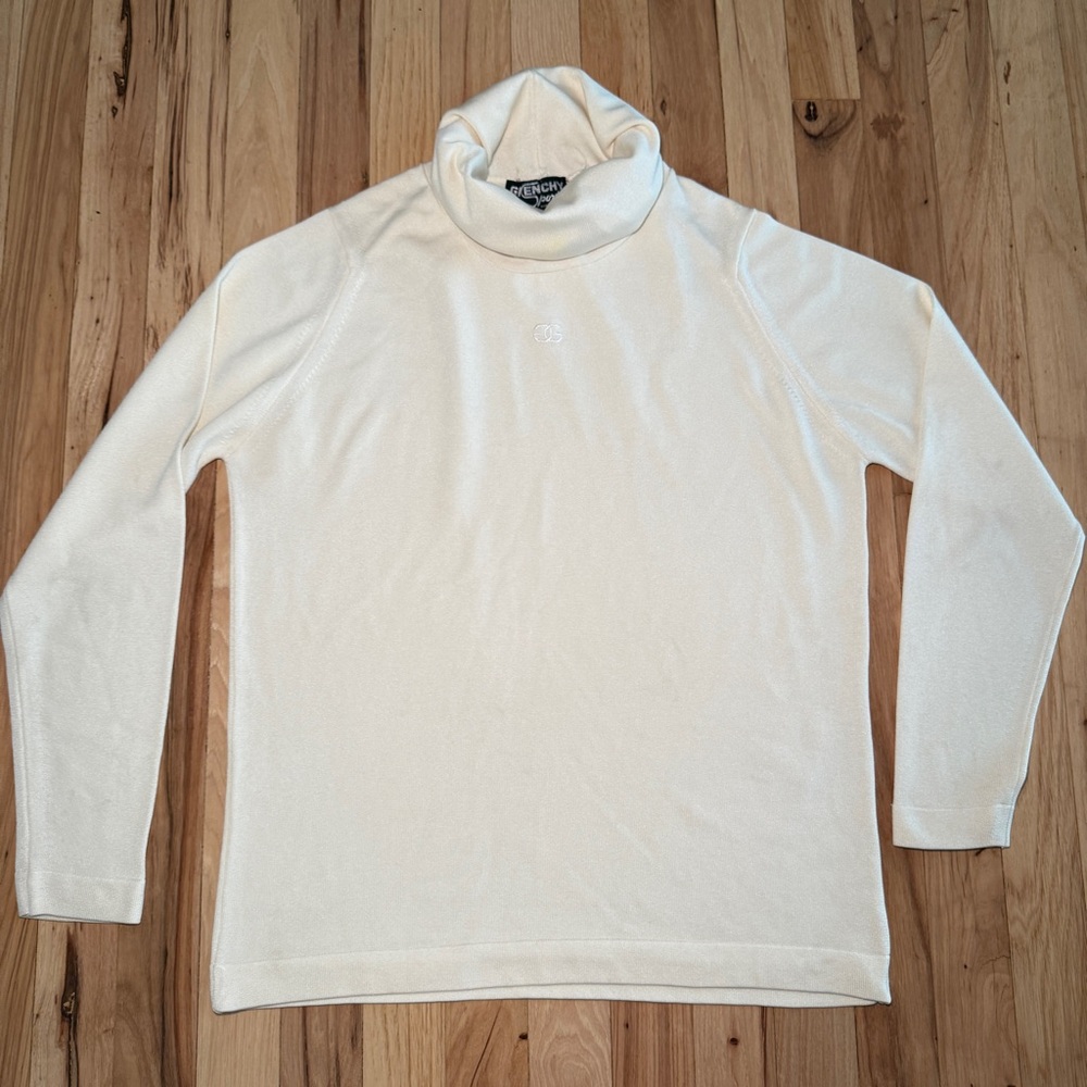Vintage Givenchy Sport Turtleneck Logo Top